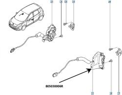 Original Renault Broasca usa fata dreapta ORIGINAL RENAULT 805030006R (805030006R)