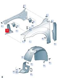 Original Vw Group Suport, aripa ORIGINAL VW GROUP 5G0821135B (5G0821135B)