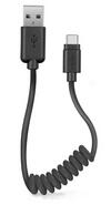 SBS TECABLETYPCSK Adatkábel Type-C spirál 50cm, Fekete