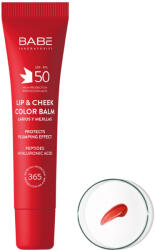 Laboratorios Babé Lip & Cheek színezett ajak- és arcbalzsam SPF50 - piros 20 ml