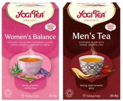 YOGI TEA Yogi Tea® Női egyensúly bio tea + Bio tea férfiaknak - fittkamra