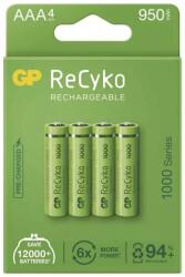 GP Batteries ReCyko NiMH Tölthető akkumulátor, HR03 (AAA) 950mAh, 4db, (B21114) (B21114)