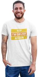 D&B Férfi/Unisex Póló ST00024 Drunk Fehér-Méret XL