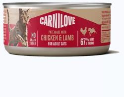 CARNILOVE Cat konzerv Paté Adult Csirke&bárány 100g - grandopet