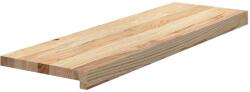 vidaXL Lépcsőfokok 2 db Kezeletlen tömör tölgy 80x25x2 cm 3283773 (3283773)
