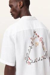 AllSaints риза мъжка от лен TRI (M052SE)