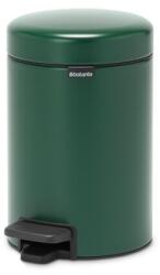 Brabantia Newlcon Pedal szemetes, Rozsdamentes acél, 3L, Zöld/Fekete