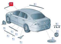 Original Vw Group Elemente decorative/protectie parbriz, ORIGINAL VW GROUP 3T08543275AP (3T08543275AP)