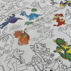 Far Far Land Fata de masa de colorat cu creioane colorate - fericit DINO (KDTS002)