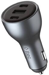 Ttec Încărcător auto ttec - SmartCharger Duo PD, USB-C/USB-A, 130W, gri (8694470826608)