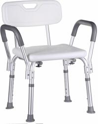  Shower stool with backrest and handles