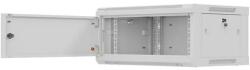 Lanberg Fali Rack Szekrény 19" 4u 600x450 Szürke, Fémajtókkal (lapos Csomag)