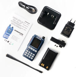 DynaScan UV-101 VHF/UHF rádióállomás, kétsávos, 640 csatorna, VOX, Scan, FM rádió, Li-ion 1800 mAh