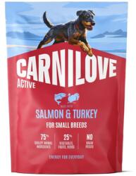 CARNILOVE Active Dog Salmon & Turkey Adult Small Breeds 1, 5 kg lazac és pulyka, felnőtt kis testű kutyák számára