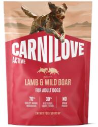 CARNILOVE Active Dog Lamb and Wild Boar Adult 1, 5 kg bárányhús és vaddisznó, felnőtt kutyák számára