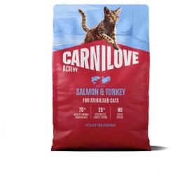 CARNILOVE Active Cat Salmon and Turkey Sterilised 2 kg lazac és pulyka, ivartalanított macskák számára