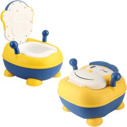 Kidizi Olita copii cu capac si colac moale din PVC Kidizi Funky Monkey Yellow, recipient detasabil, 1, 5-5 ani (5949551919513) Olita