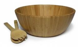 Grunberg Bol pentru Salata si 2 Ustensile, din Bambus, 30 x 30 x 10 cm, Grunberg (BM6355) Castron