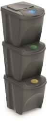 Prosperplast SORTIBOX 3 x 25 l szürke hulladékgyűjtő (611338)