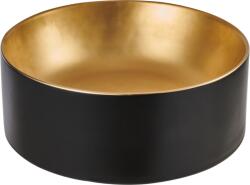 INVENA Keto pultra ültethető mosdó 42 cm, fekete-arany - CE-14-017-C (CE-14-017-C)