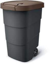 Prosperplast Wheeler 90 l szemetes kuka antracit barna fedéllel (611390)