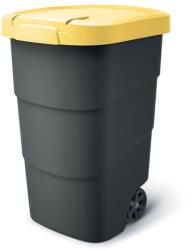 Prosperplast Wheeler 95 l szemetes kuka antracit sárga fedéllel (611398)