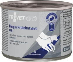 TROVET Unique Protein UPR Rabbit szín nyúlhús konzerv kutyáknak és macskáknak (18 x 200 g) 3.6kg