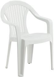 Chomik Scaun de grădină, alb 56x42x78cm 62948 (CT010-W)
