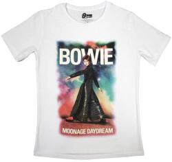 David Bowie Moonage 11 Fade White S Дамски Риза (BOWTS49LW01)