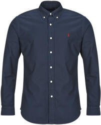 Ralph Lauren Cămăsi mânecă lungă Bărbați CHEMISE DROITE CUSTOM EN OXFORD LEGER Polo Ralph Lauren Albastru EU M