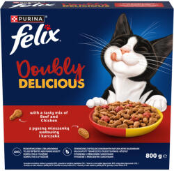 FELIX Doubly Delicious marha&csirke&cékla száraz macskaeledel 800g