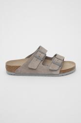 Birkenstock papuci din piele 9BY8-KLU006_90X (1020507.Stone.Coin)