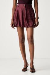 Haveone puffos lyocell ruha - burgundia M