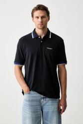 Giorgio Armani férfi pamut póló - sötétkék XL - answear - 30 990 Ft