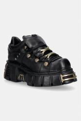 New Rock CRUST NEGRO, TOWER NEGRO ORO VIEJO női bőr cipő - fekete Női 39