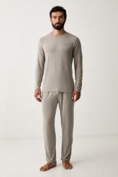 CR7 Cristiano Ronaldo kétrészes pizsama férfi modállal x MODAL CONCEPT - bézs XL - answear - 22 990 Ft