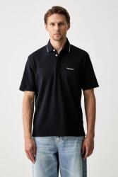 Giorgio Armani férfi pamut póló - sötétkék S - answear - 30 990 Ft
