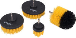 Extol nylon csiszoló kefe klt. 4 db; 1/4"×25 mm csap, fúrógépbe fogható (904000)