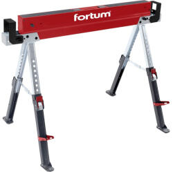 Fortum asztalosbak/fűrészbak állítható, összecsukható; 615 - 820 mm, max. terhelés: 590 kg, saját tömeg: 13 kg (4759999) - ezermesterszerszam