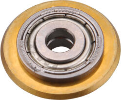 Fortum vágókerék a 4770816, 4770817, 4770818, 4770819 csempevágókhoz, titánium volfrám karbid, 22×6×5mm, csapágyas (4770815)