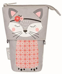 Herlitz Penar vertical 2in1 Kitty gri, retractabil (50043675) Penar