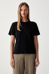 Twinset női pamut póló - fekete L