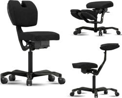 MERCURY EVO multifunkcionális, ergonómikus szék és térdelőszék, fekete