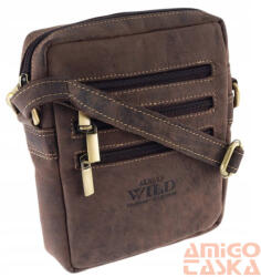  Férfi Bőr Oldaltáska 250-Mh-6388 Brown (250-MH-6388 BROWN)
