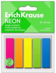 ErichKrause Stick index plastic transparent 45x12 mm, 5x25 buc/set, ErichKrause (EK61558)