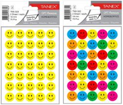 Tanex Abtibild Smiley 70 buc. /set, diametru 19 mm, Tanex (TX-323)