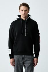 Alpha Industries kapucnis melegítőfelső férfi pamuttal - fekete L