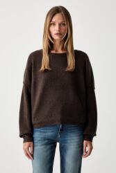 American Vintage pulóver női gyapjú hozzáadásával PULL ML COL BATEAU - barna XS/S
