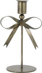 Chic Antique Gyertyatartó masnival - M 18 / H 10, 5/ Sz 7, 5 cm
