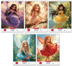 Herlitz füzet A5/27-32 kockás Flower Fairy (400212818)